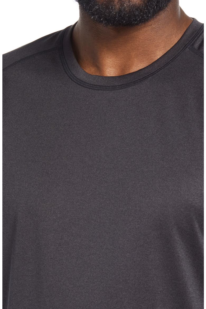 Performance T-Shirt, Alternate, color, BLACK WHITE MELANGE