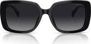 RALPH 55mm Polarized Rectangle Sunglasses