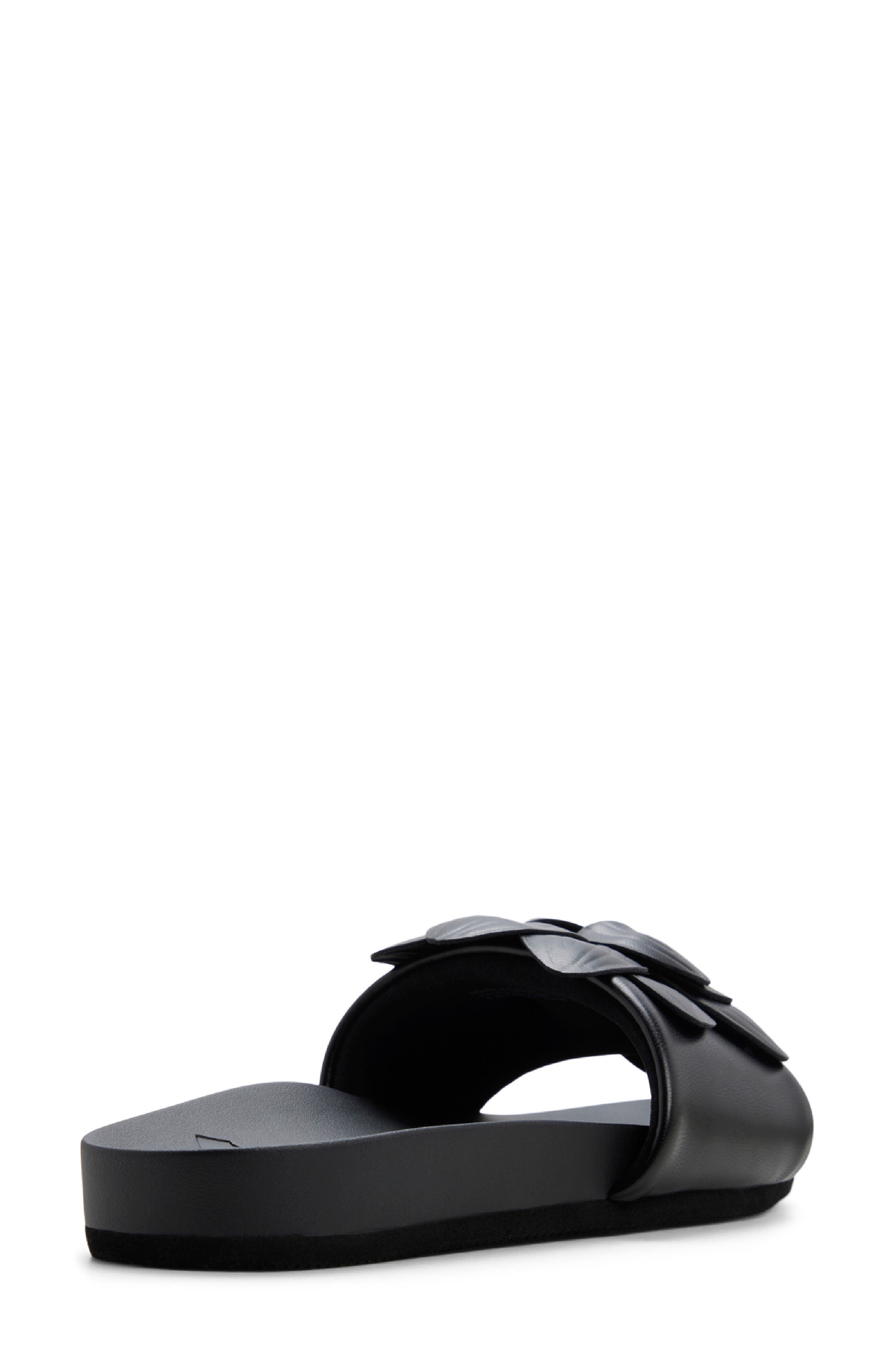 Roxy Flower Girl Slide Sandal, Alternate, color, Black