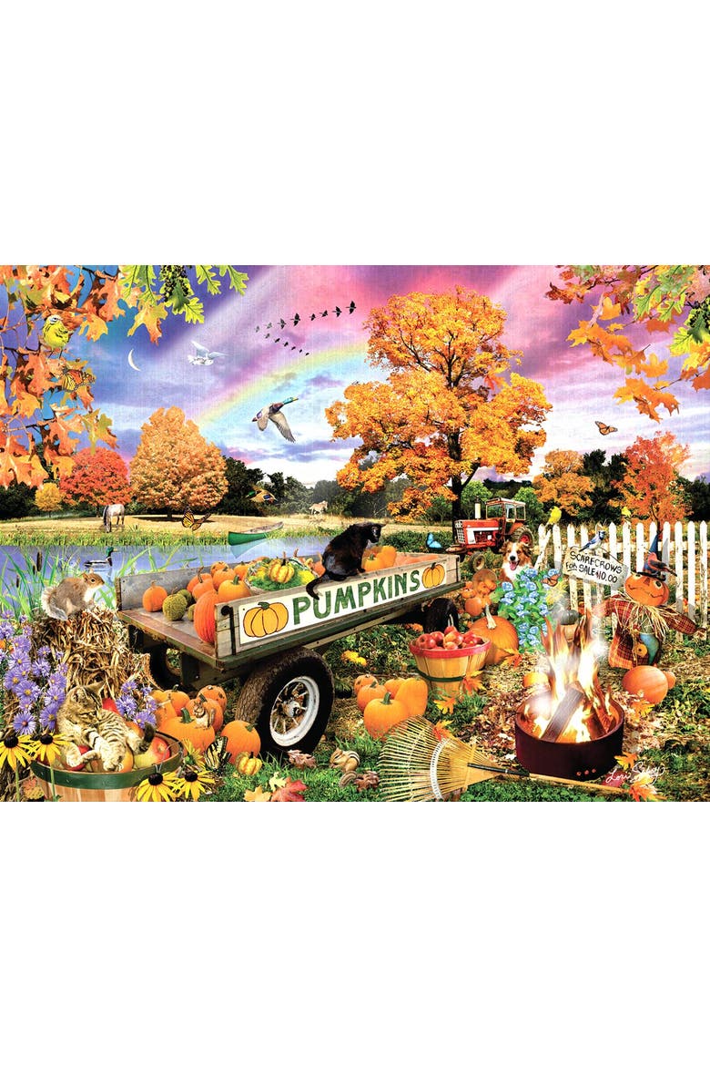 Back Acre Pumpkin Patch 500 piece Jigsaw Puzzle for Adults, Alternate, color, Multicolor