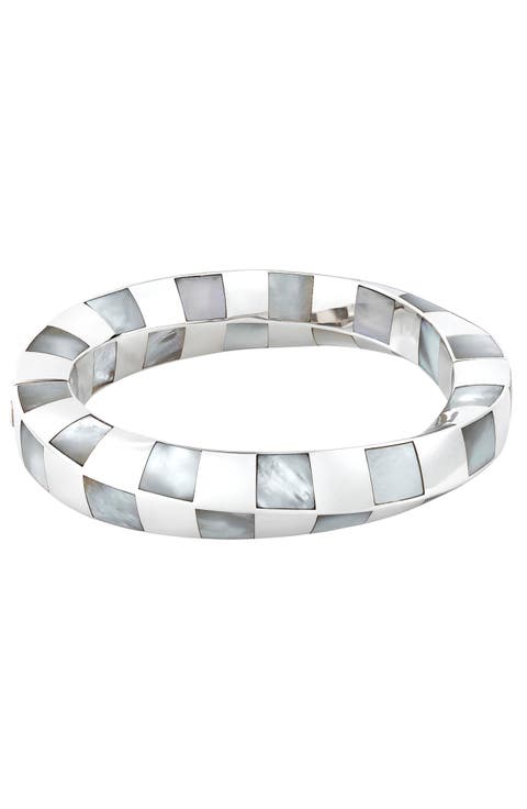 Angela Cummings The Sea Sterling Silver Mother-of-Pearl Bangle