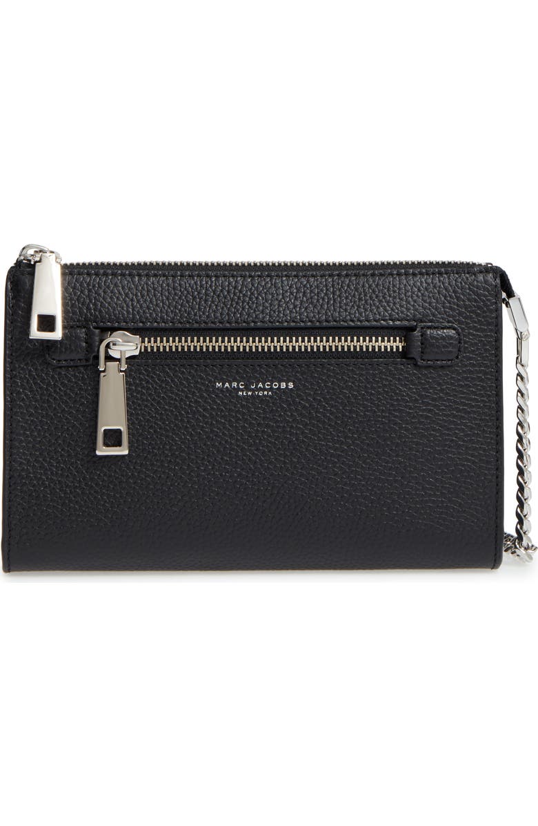 Marc Jacobs Small Gotham Leather Crossbody Wallet, Main, color,