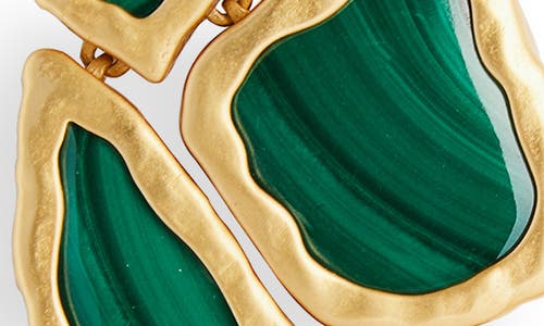 Zimmermann Byron Malachite Earrings In Green