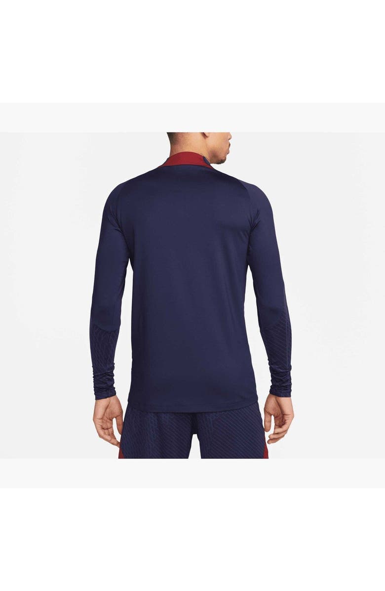 Nike Men's Nike Navy Paris Saint-Germain 2023/24 Strike Drill Performance Raglan Quarter-Zip Long Sleeve Top, Alternate, color, Navy
