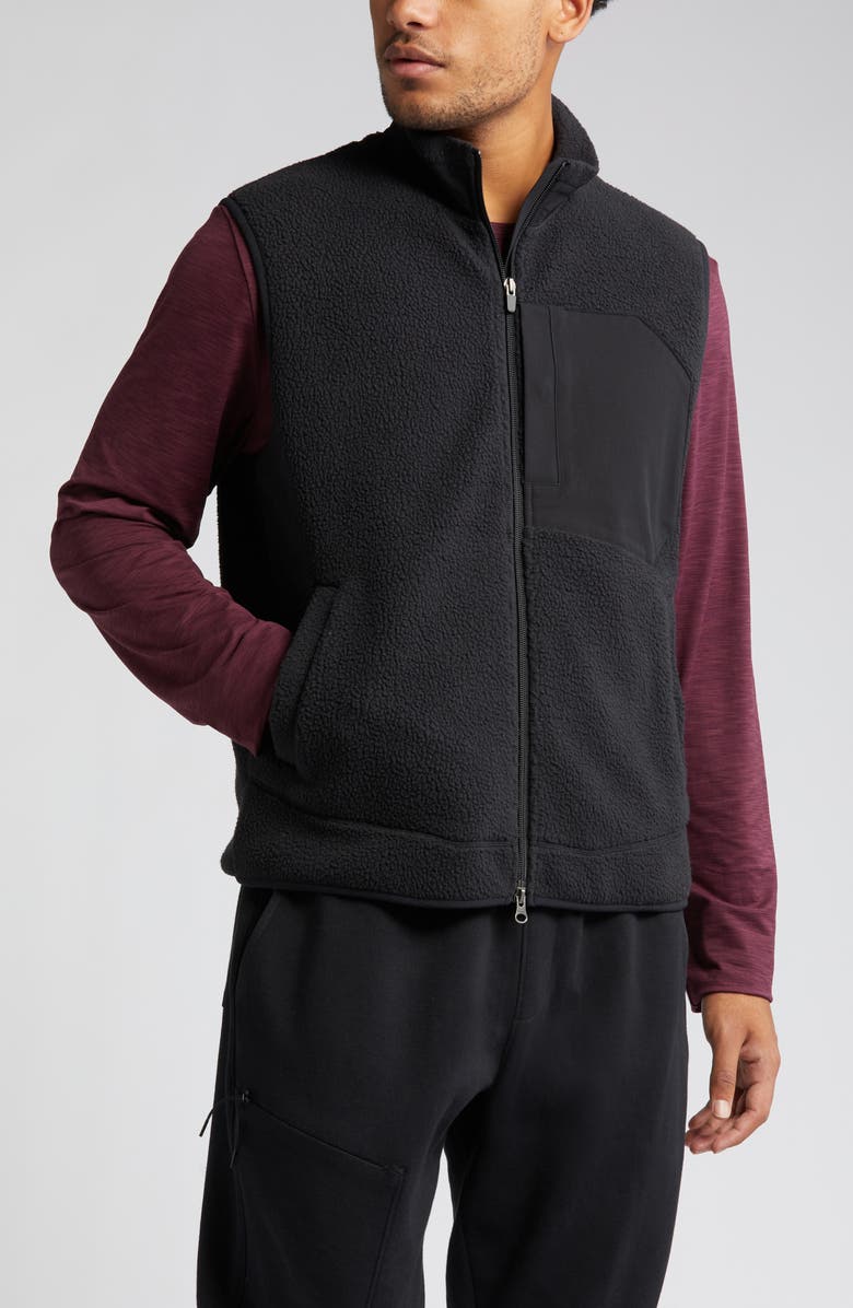 Zella High Pile Fleece Vest, Main, color,