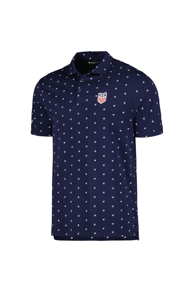 Men's Levelwear  Navy USMNT Rover Polo, Alternate, color, Navy