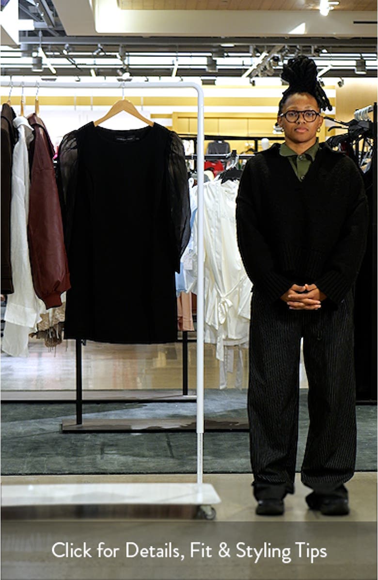 Organza Balloon Sleeve Minidress, sales video thumbnail