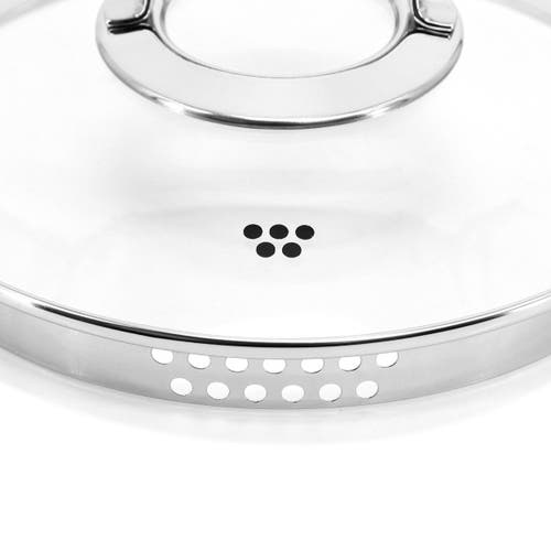 Korkmaz Galaksi Non Stick 10 Inch 6.5 Liter Casserole With Lid In Black