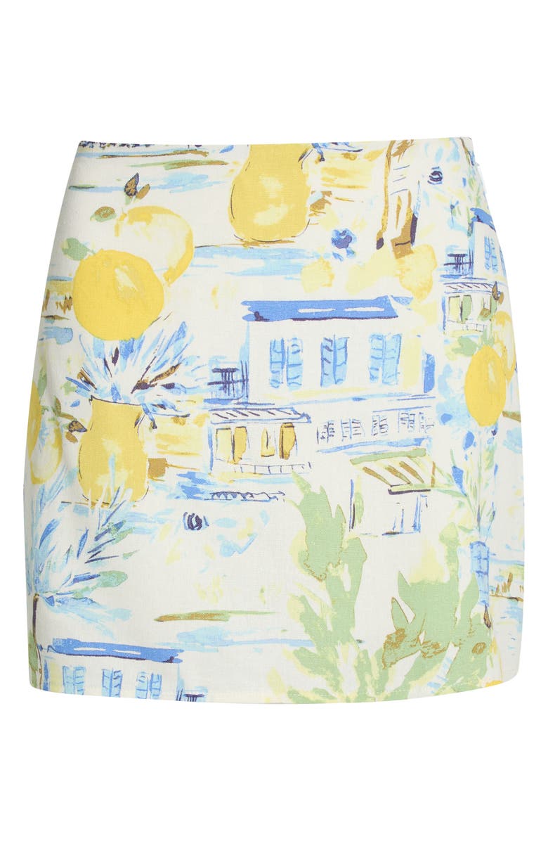 SUGARLIPS Amalfi Coast Ciendra High Waist Miniskirt, Alternate, color,