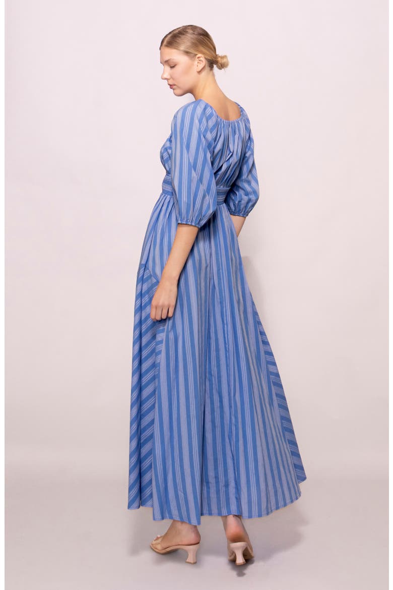Stripe Maxi Dress, Alternate, color, BLUE STRIPE