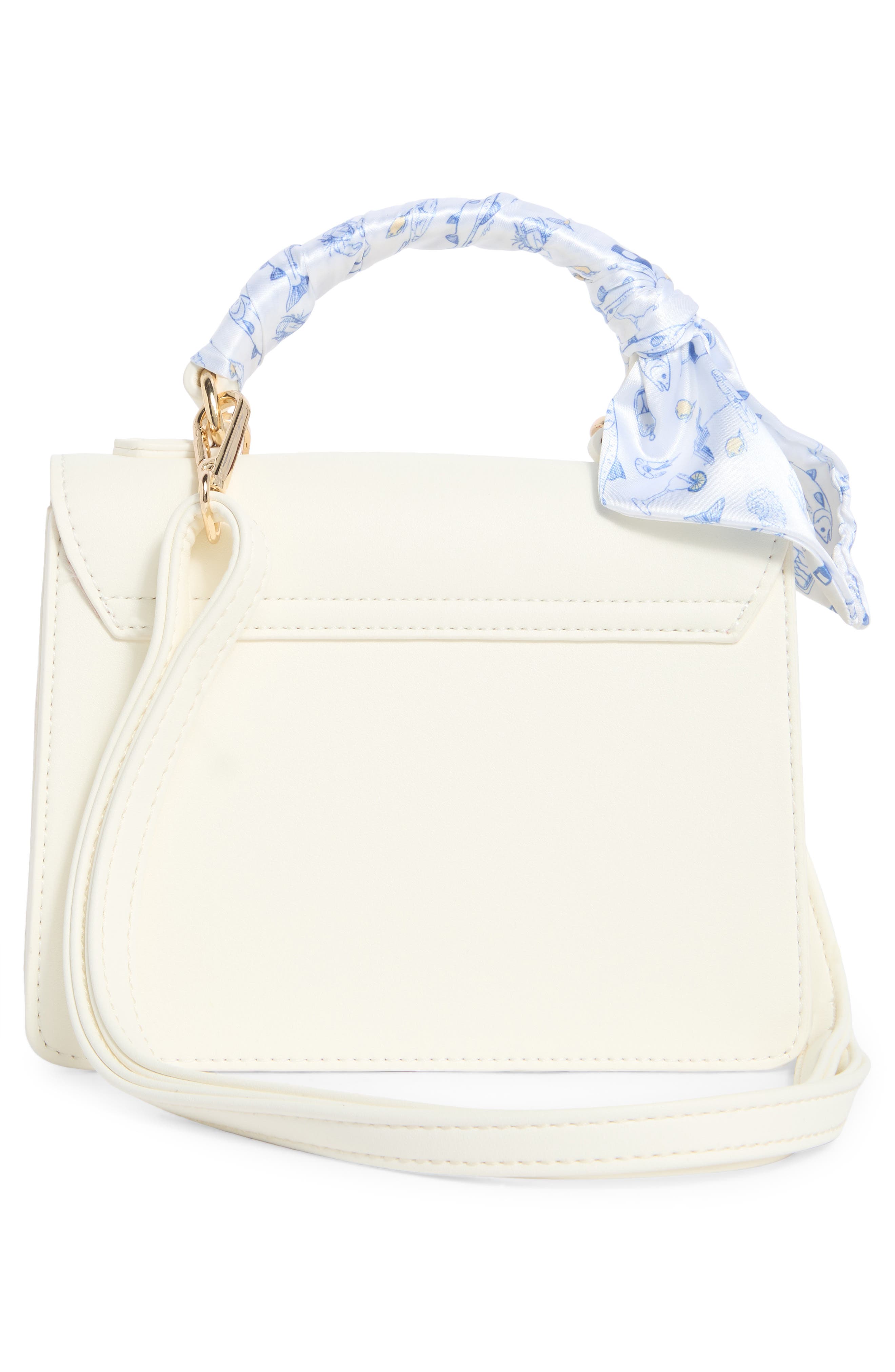 Bovan Faux Leather Handbag, Alternate, color, WHITE