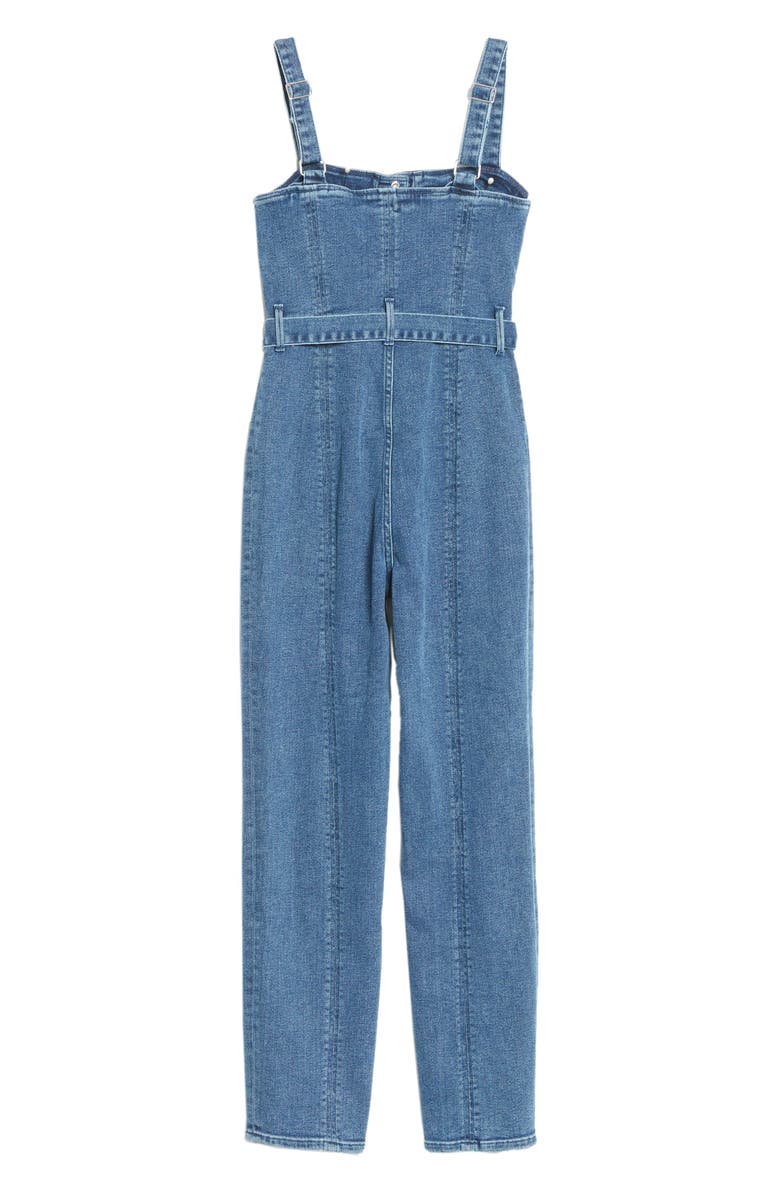 Good American Belted Sleeveless Jumpsuit, Alternate, color,