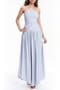 Strapless Drop Waist Maxi Dress
