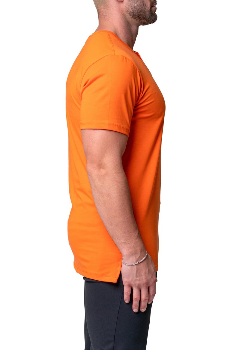 Egyptian Cotton Henley, Alternate, color, ORANGE