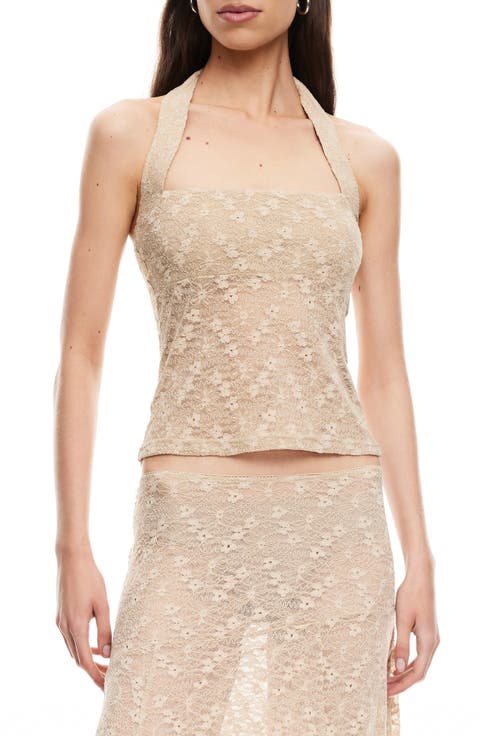 Palisades Lace Halter Top