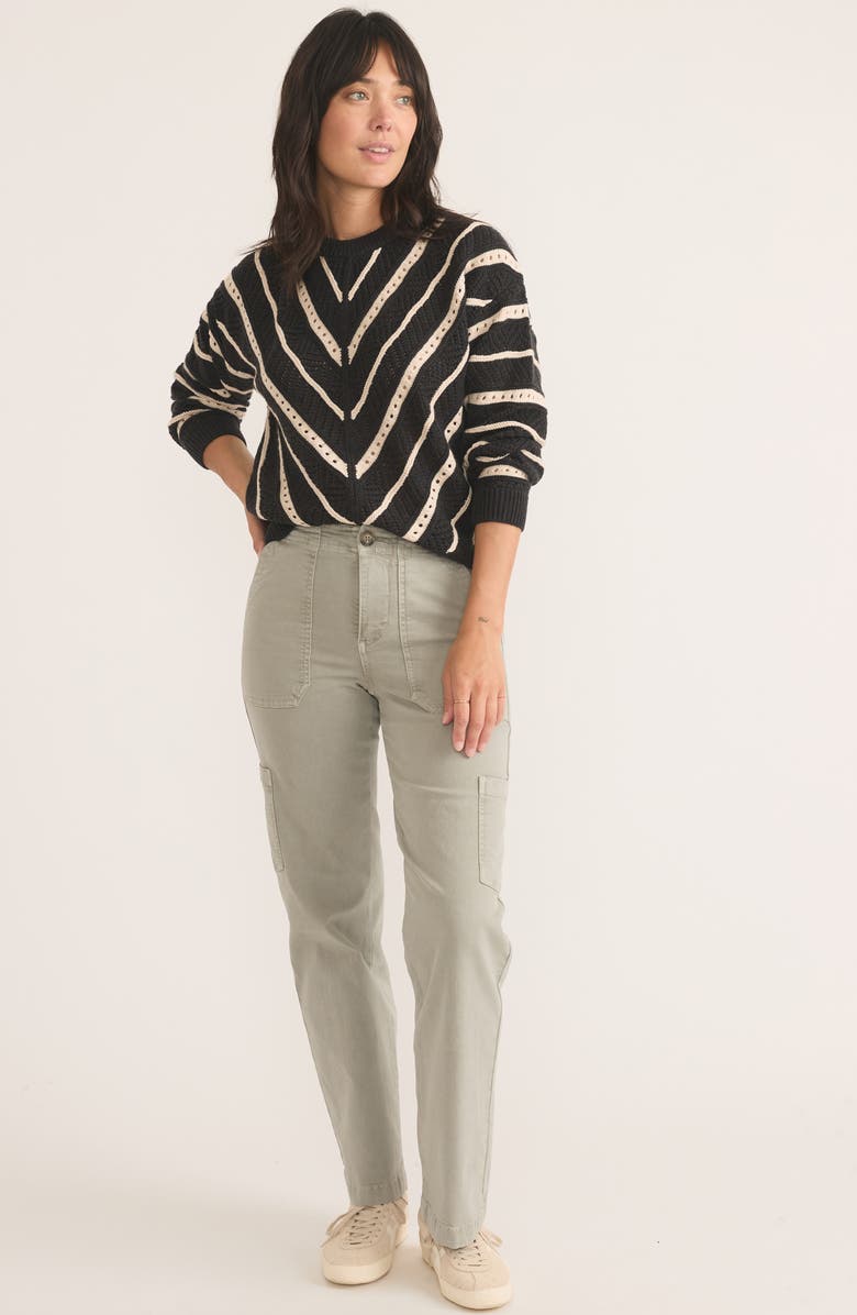 Marine Layer Brooke Textured Oversize Sweater, Alternate, color, Charcoal