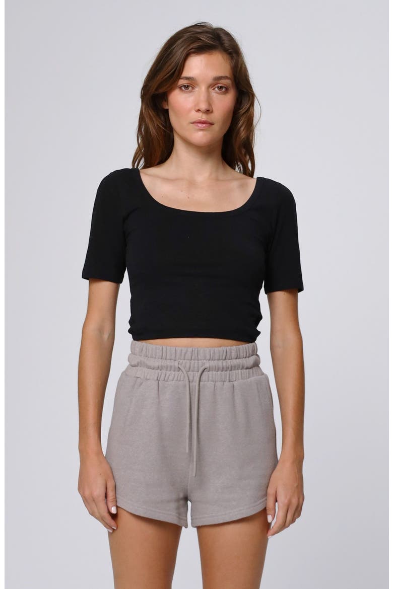 Hemp Essentials Fleece Shorts, Alternate, color, gray
