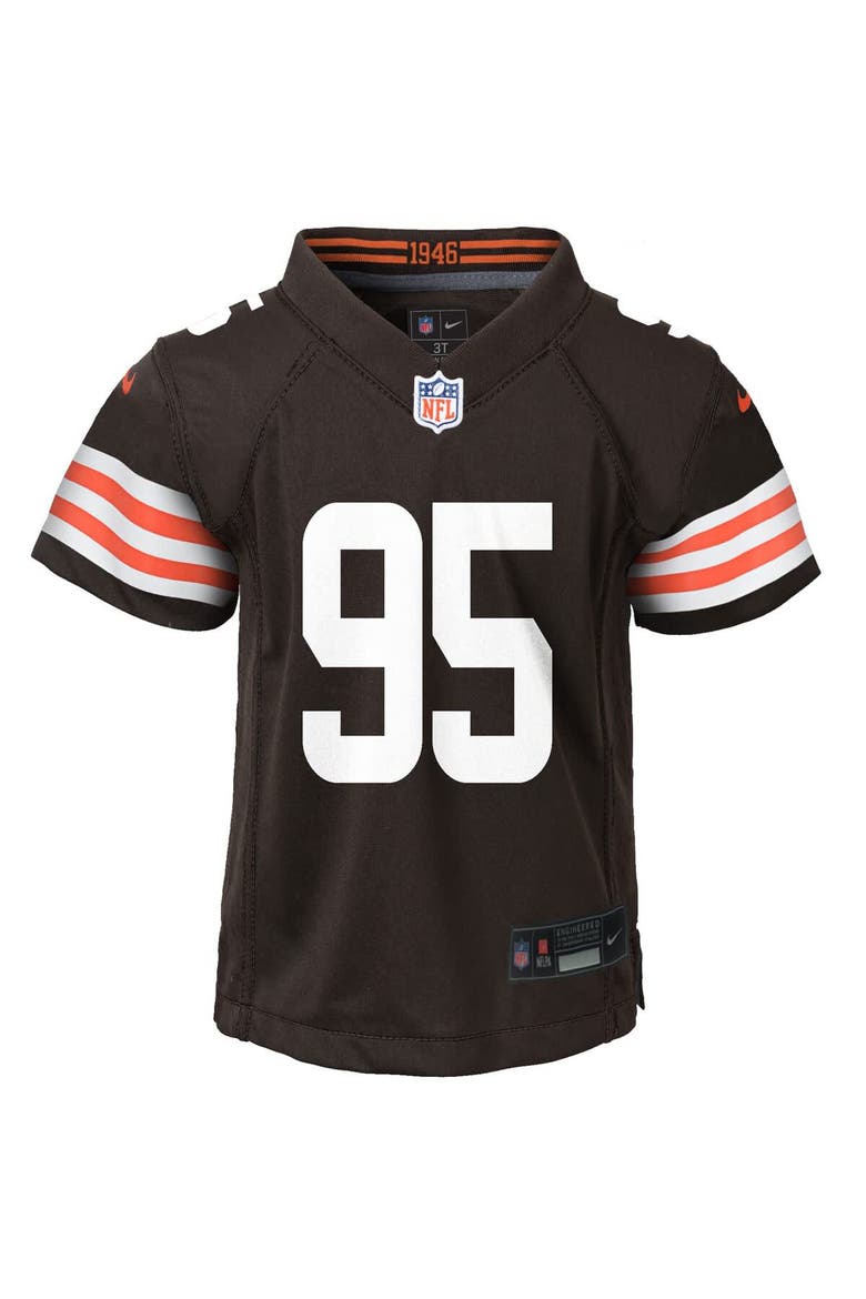Preschool Nike Myles Garrett Brown Cleveland Browns Player Game Jersey, Alternate, color, Brown