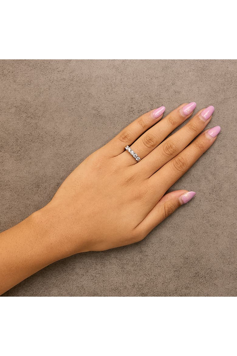 14K Gold 1.00 Ctw Diamond 5 Stone Band Ring, Alternate, color, White Gold