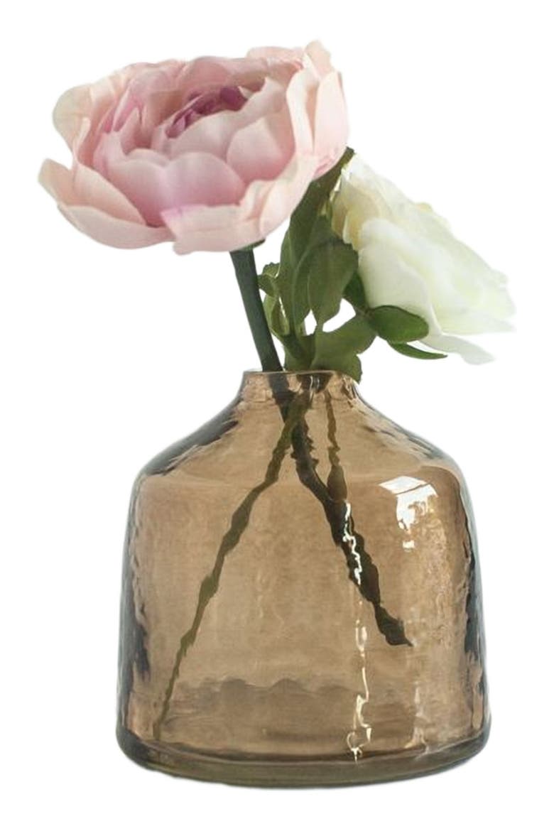 Hammered Glass Bud Vases - Set of 3, Alternate, color, Grey