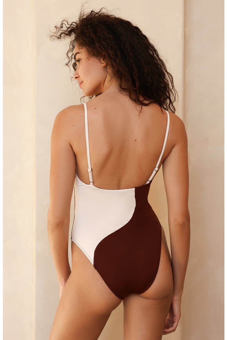 Harmony One Piece, Alternate, color, Mocha/Ivory