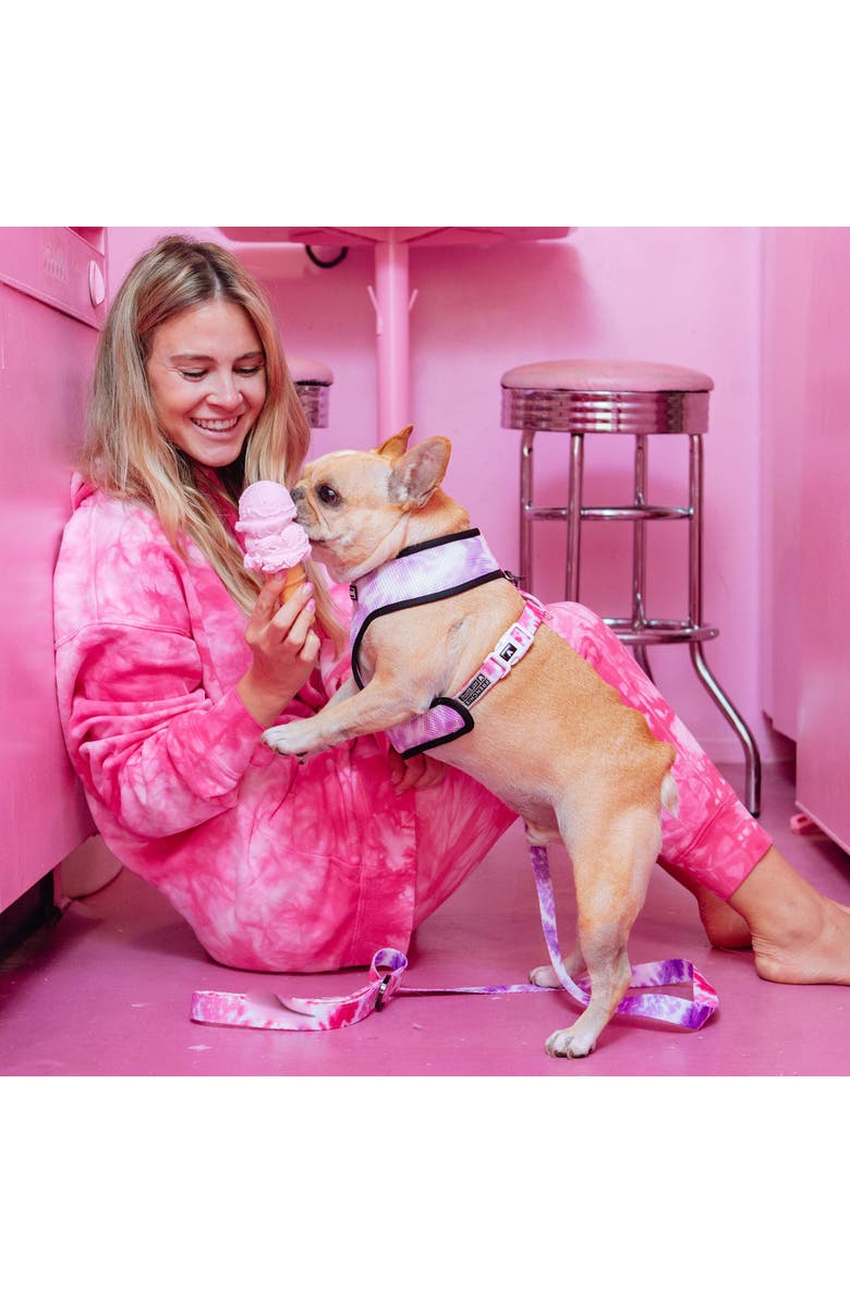 Frenchie Duo Reverible Harness, Alternate, color, Pink Tie Dye