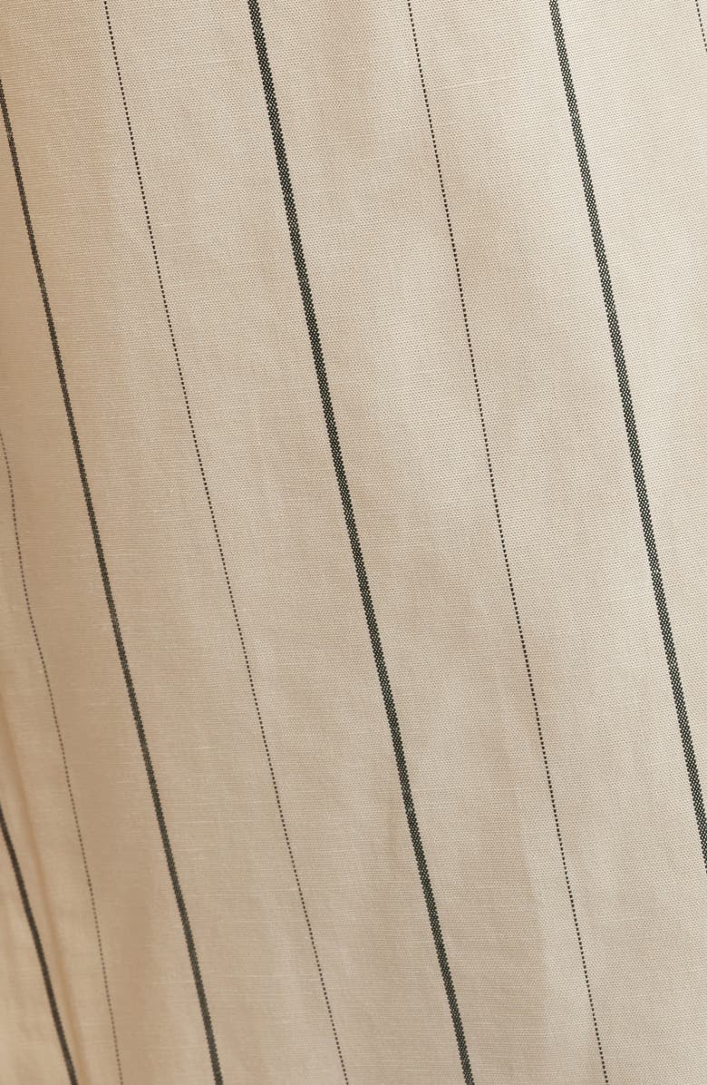 MANGO Malta Pantalon Stripe Balloon Pants, Alternate, color, Ecru