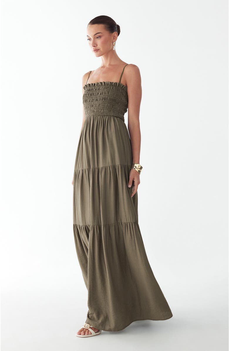 ST MRLO Lennie Maxi Dress, Alternate, color, Olive