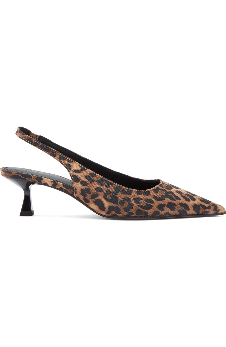 ASOS DESIGN Stroll Slingback Kitten Heel Pump, Alternate, color, Brown Multi