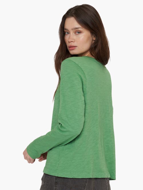 Wilt Clothing Baby Fit Long Sleeve Shrunken Crew Top In Red
