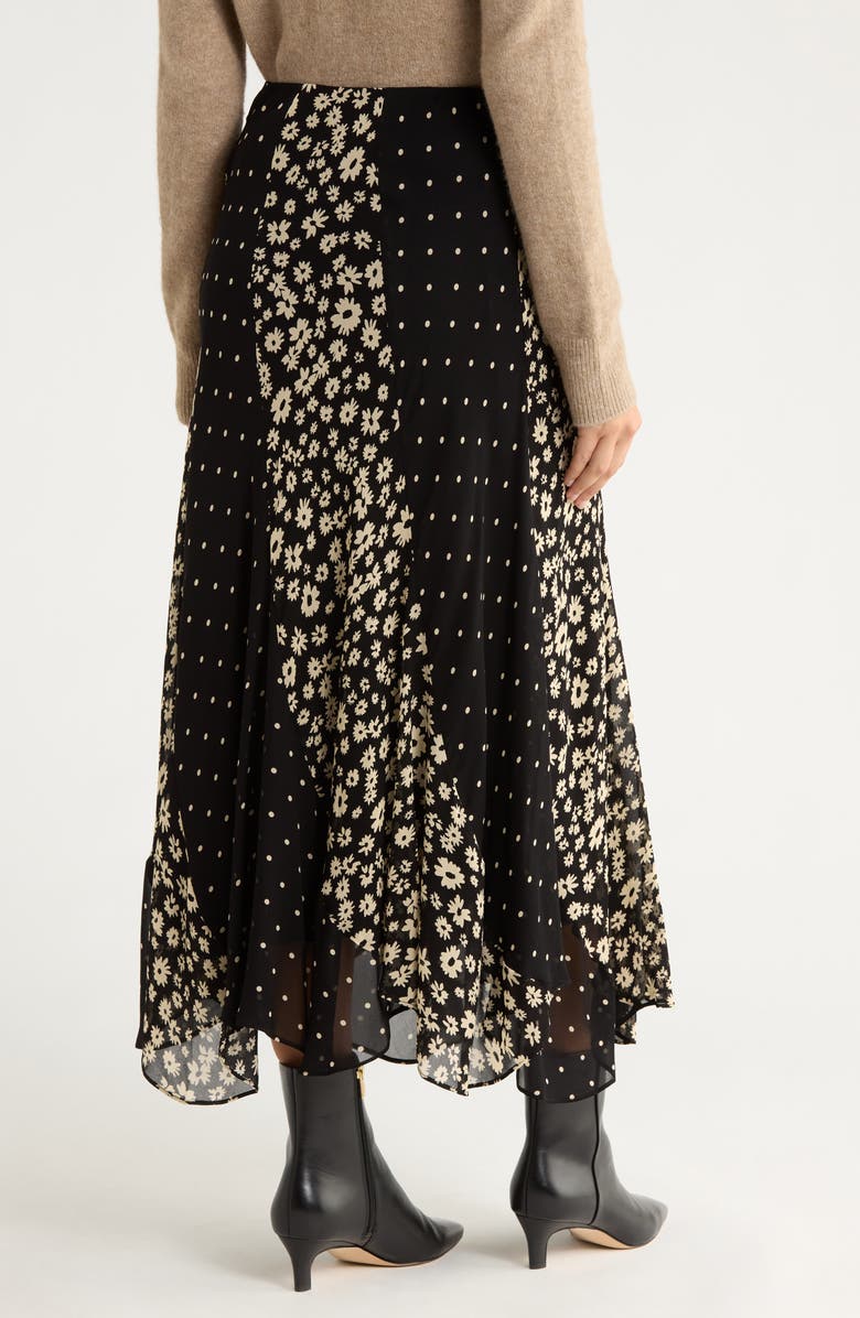 Rails Felina Mixed Print Midi Skirt, Alternate, color, Daisy Dot Combo