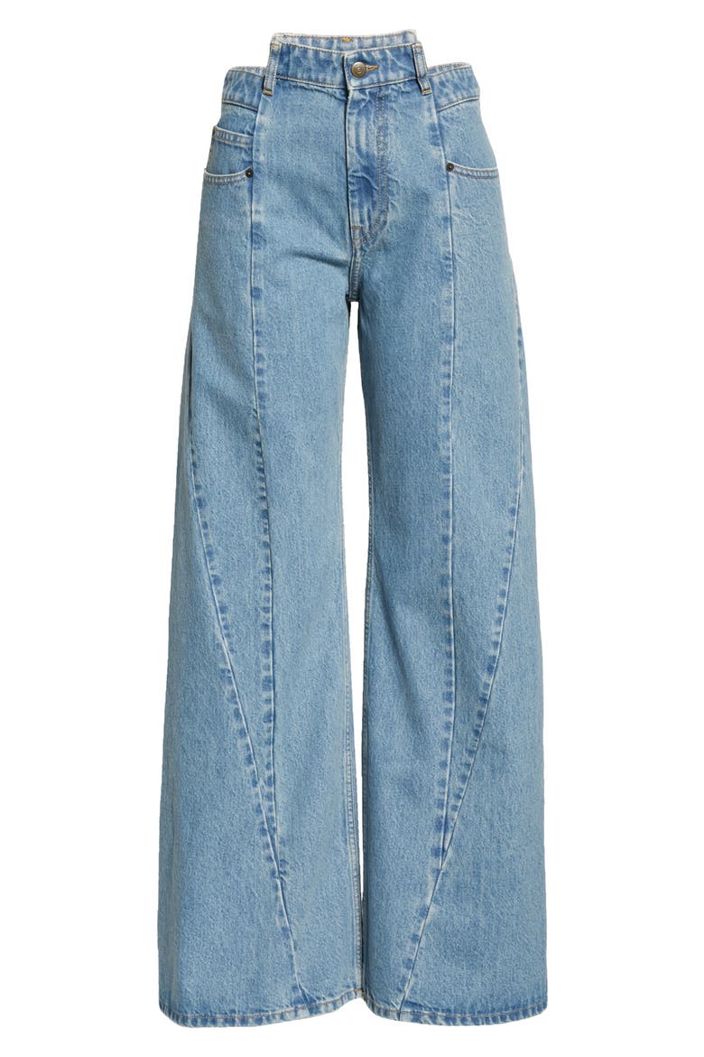 MAISON MARGIELA Décortiqué ジーンズ　38 Décortiqué Wide Leg Jeans (Women) | Nordstrom