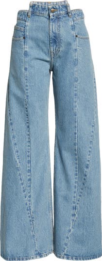 Maison Margiela Décortiqué Wide Leg Jeans | Nordstrom Maison Margiela Décortiqué Wide Leg Jeans | Nordstrom