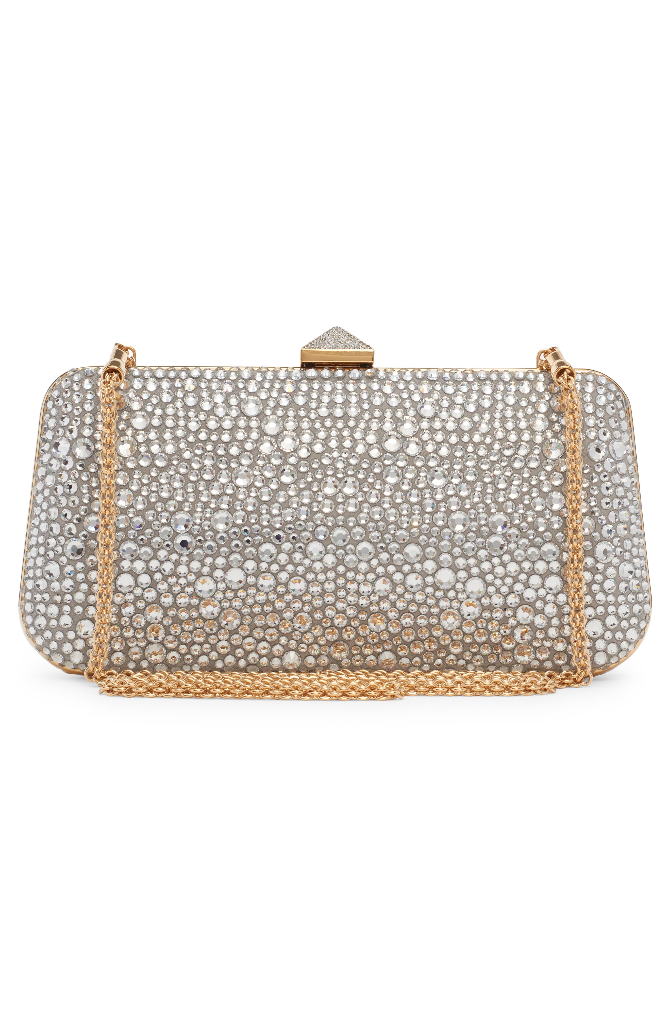 Valentino Garavani Carry Secrets Crystal Embellished Minaudière, Alternate, color, 