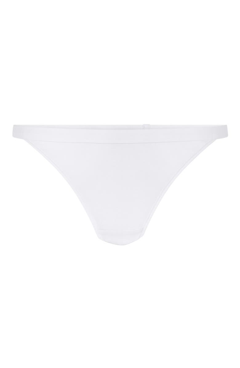 Hunkemöller Cotton Thong, Alternate, color, Bright White
