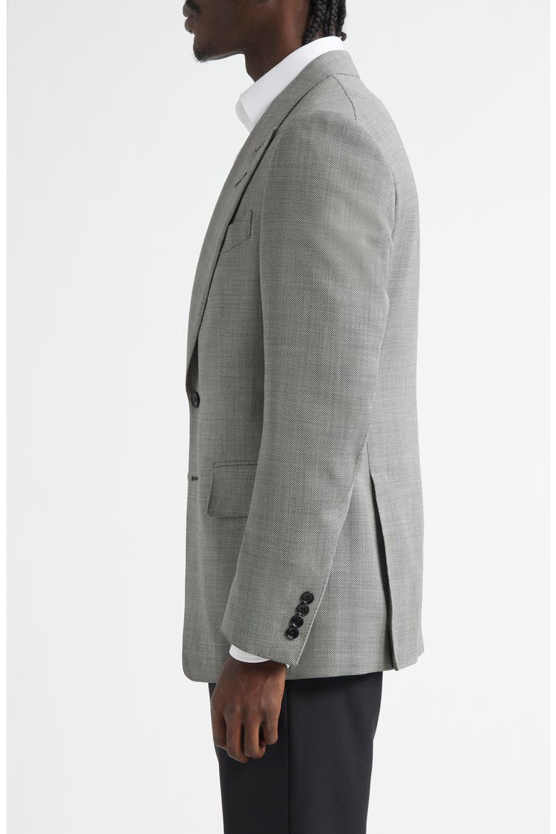 Shelton Sharkskin Sport Coat, Alternate, color, IG013 SILVER