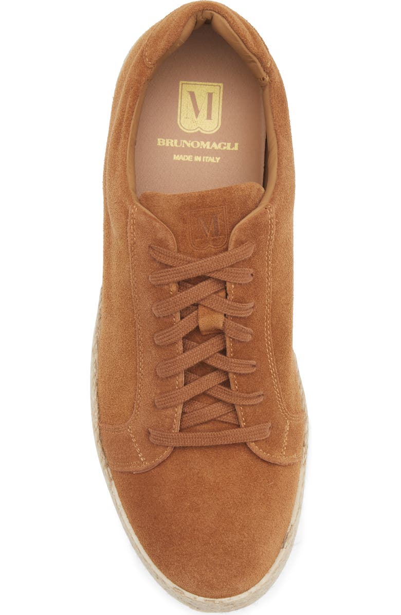 Bruno Magli Amalfi Lace-Up Sneaker, Alternate, color, Cognac Suede