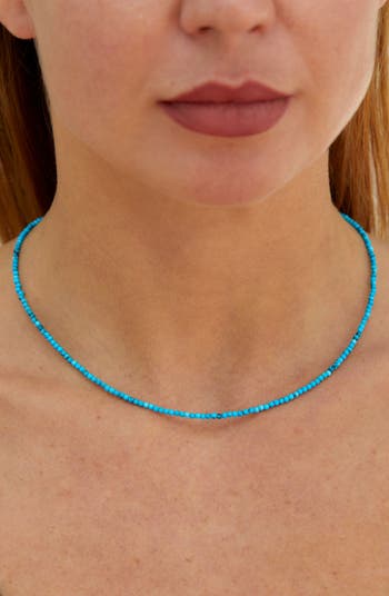 Blue Turquoise Choker Necklace