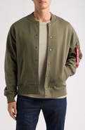 Alpha Industries MA-1 Snap Front Sweatshirt