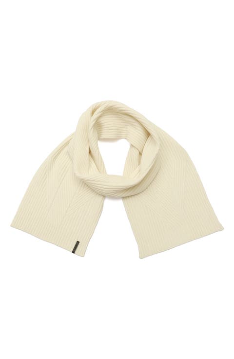 Margo Wool Blend Ribbed Scarf