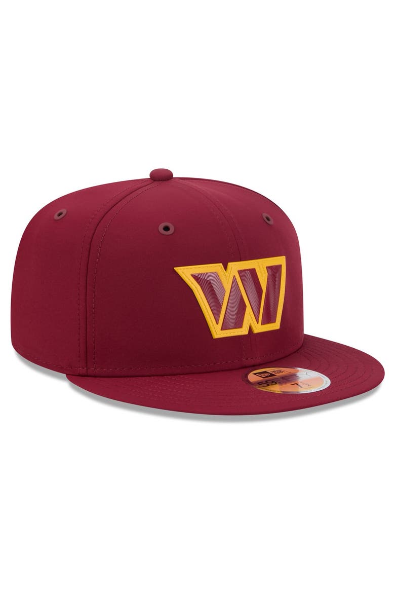 Men's New Era Burgundy Washington Commanders 2026 Sideline 59FIFTY Fitted Hat, Alternate, color, Burgundy