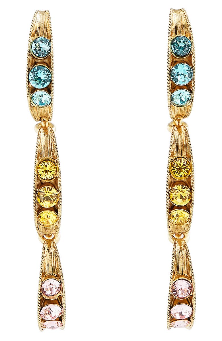 Oscar de la Renta Triple Pea Pod Earrings, Main, color, 