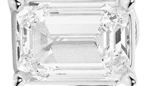 Badgley Mischka Collection Emerald Cut Lab Created Diamond Stud Earrings In 3 Ctw White Gold