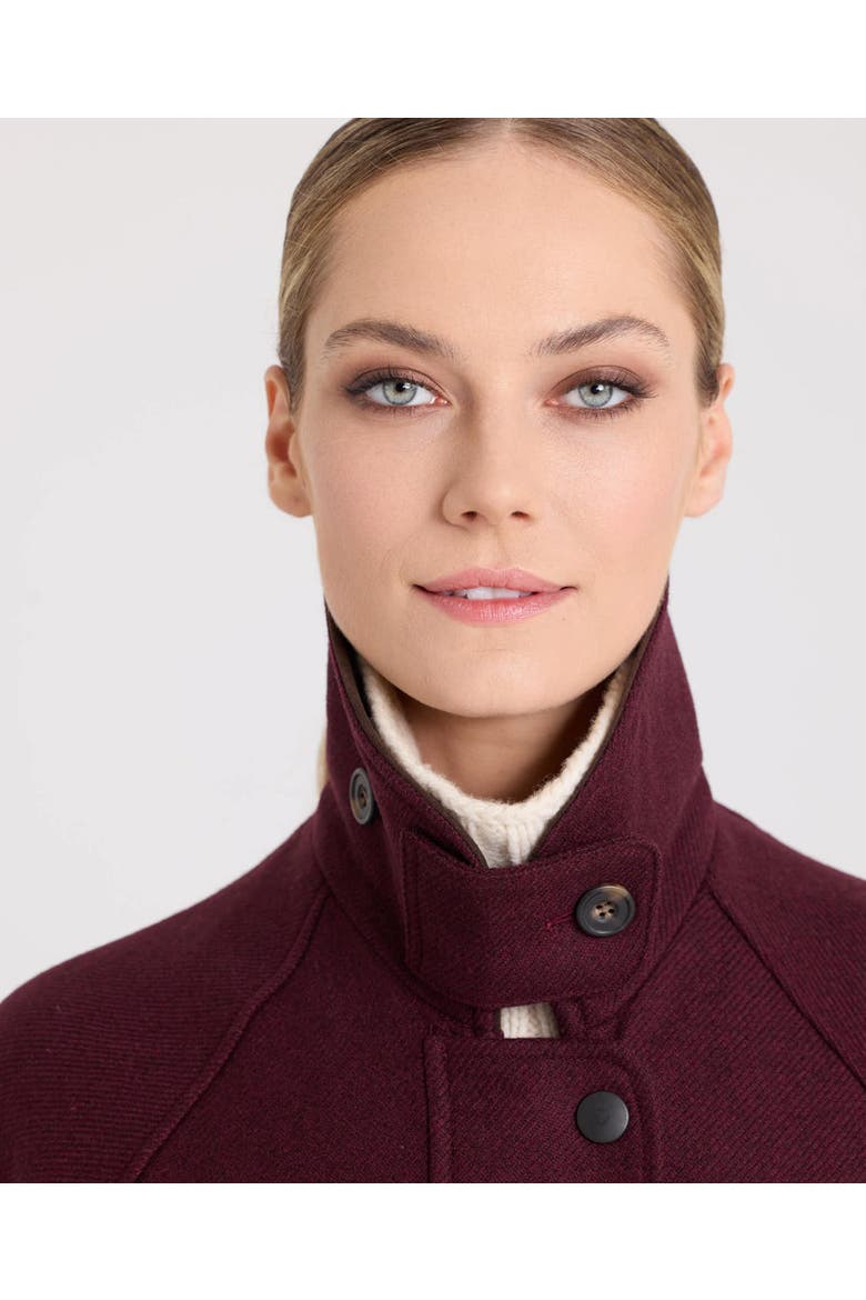 Romney Field Coat, Alternate, color, Burgundy