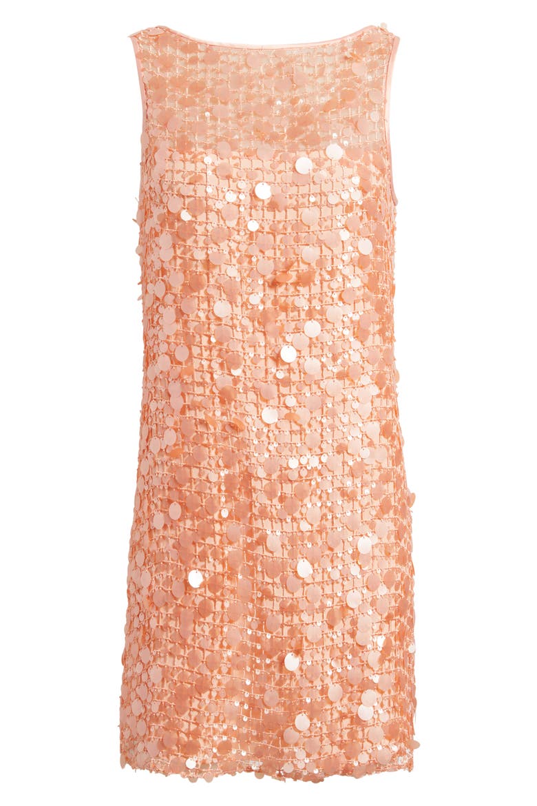Kitty Paillette Sequin Minidress, Alternate, color, BLUSH