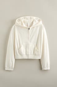 Zella Girl Kids' Cosmos Velour Zip Hoodie