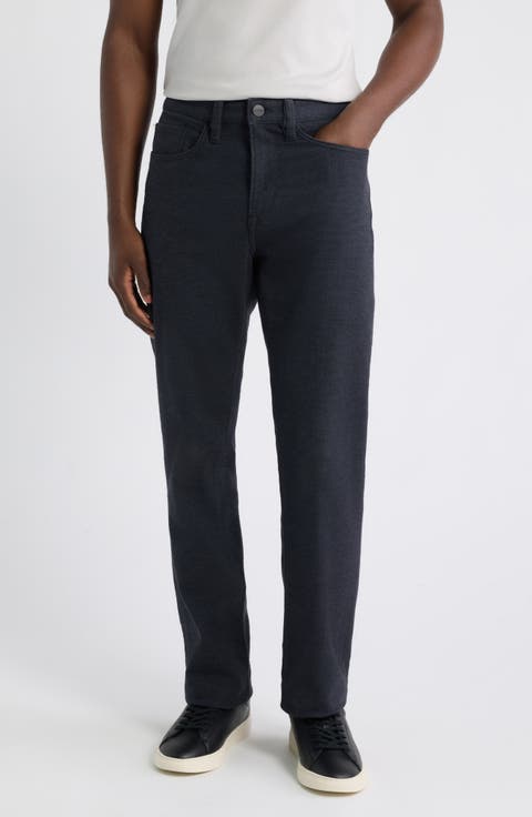 Charisma Navy Nailhead Relaxed Straight Leg 5-Pocket Pants