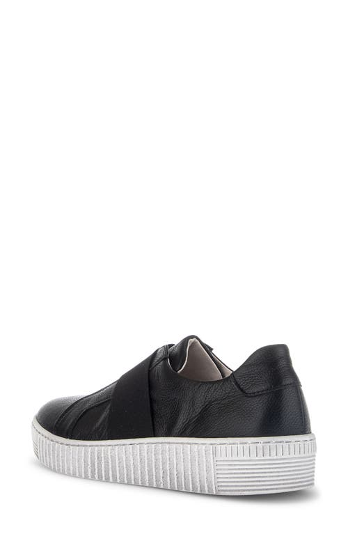 Gabor 33.336 Slip-on Platform Sneaker In Black