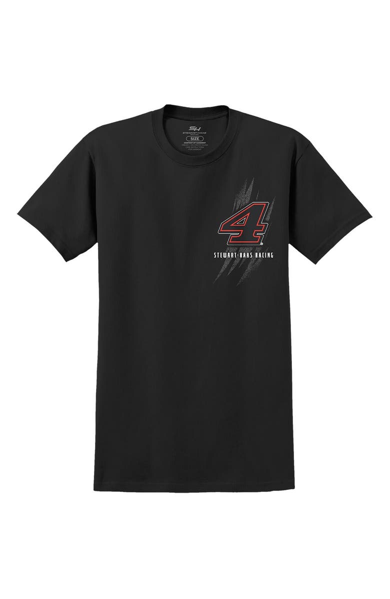STEWART-HAAS RACING Men's Stewart-Haas Racing Team Collection  Black Josh Berry Lifestyle T-Shirt, Alternate, color, Black