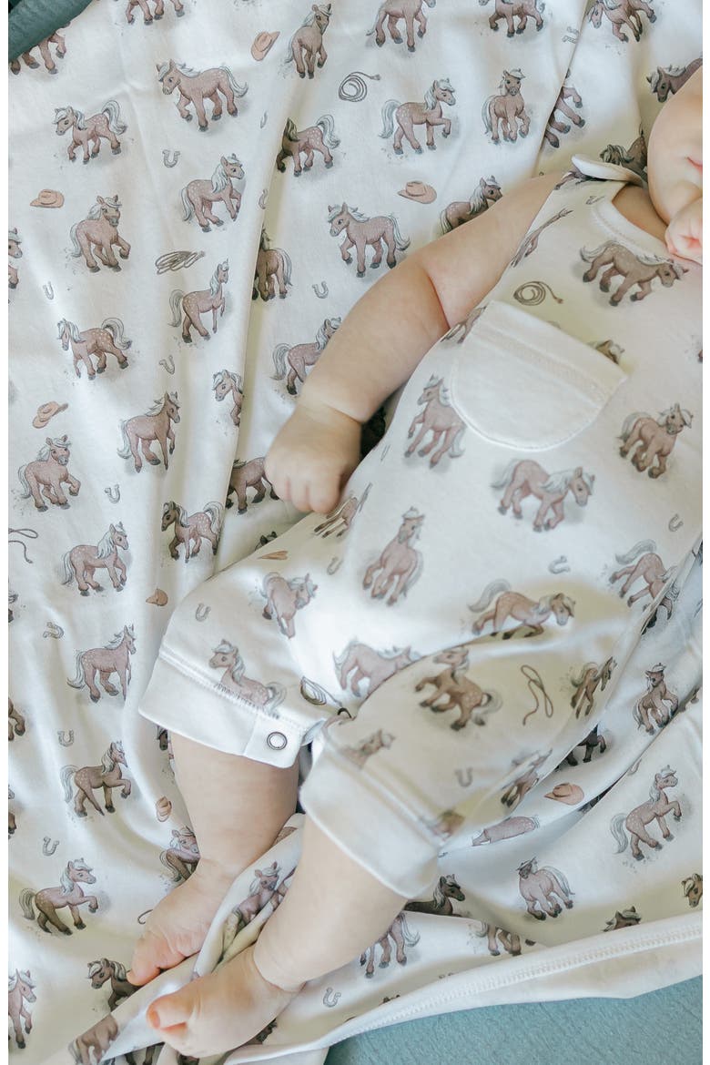 Organic Cotton Baby Blanket, Alternate, color, LITTLE LASSO